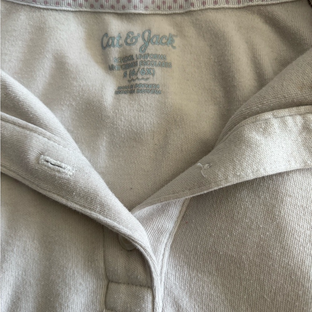 Boys size 6 Cat & Jack 3 piece lot - polo, l/s shirt and joggers